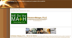 Desktop Screenshot of piksteinmetzgercpas.com