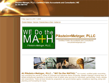 Tablet Screenshot of piksteinmetzgercpas.com